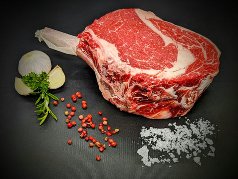 Cowboy Steak – 6 Week Dry Aged Bone - In Ribeye - Gourmet Experts Ltd